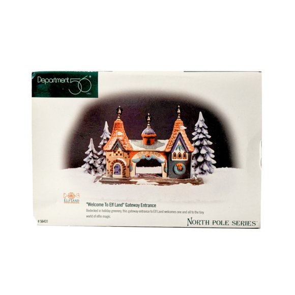 *UNOPENED* Welcome To Elf Land Gateway Entrance Department 56 Figurine - Picture 2 of 3